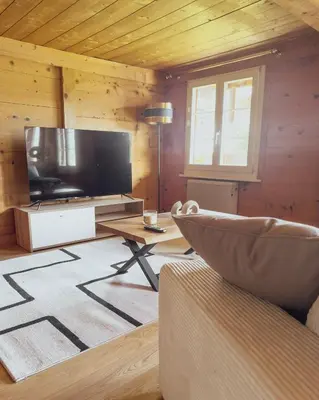 TV/Unterhaltungsangebot in der Unterkunft Ferienwohnung Metsch