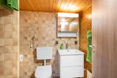 Ein Badezimmer in der Unterkunft Apartment Steini since 1574