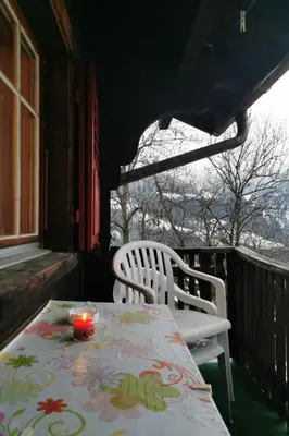 Ein Balkon oder eine Terrasse in der Unterkunft Apartment Sandgrube 2- OG Süd by Interhome