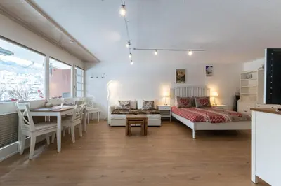 Ein Bett oder Betten in einem Zimmer der Unterkunft Wohnung Eiger Chalet Jasmine