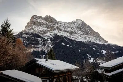 Ein allgemeiner Bergblick oder ein Berglick von der Ferienwohnung aus