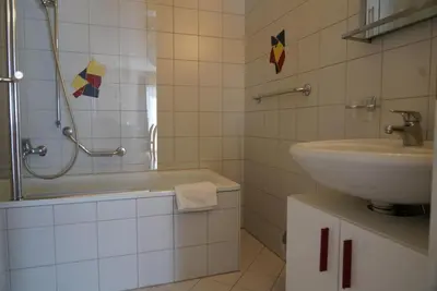 Ein Badezimmer in der Unterkunft Fee-Rien