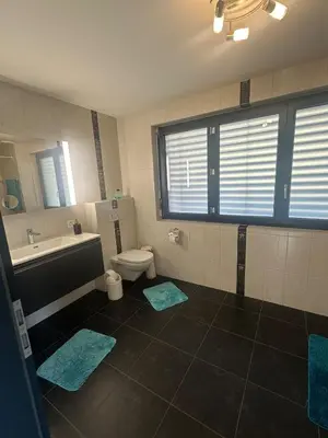 Ein Badezimmer in der Unterkunft Chambres dans villa à 10 minutes de Crans-Montana