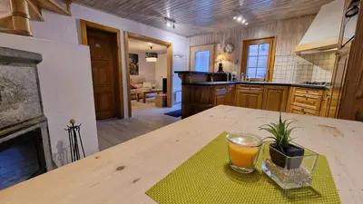 Küche/Küchenzeile in der Unterkunft Chalet Le Montparnasse - 4 personnes Charmant