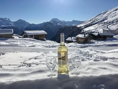 Naturlandschaft in der Nähe des Chalets