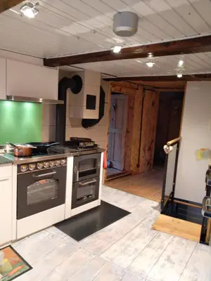 Küche/Küchenzeile in der Unterkunft Appartement Valaisan typique