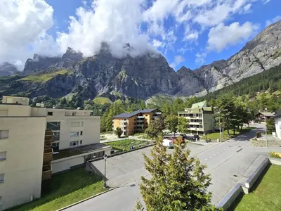 Ein allgemeiner Bergblick oder ein Berglick von der Ferienwohnung aus