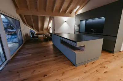 TV/Unterhaltungsangebot in der Unterkunft Rothorn- grosse, moderne Dachwohnung mit fantastischer Aussicht