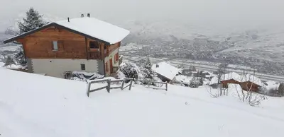 Coppex app dans chalet - SUNNY apartment 5 pers im Winter