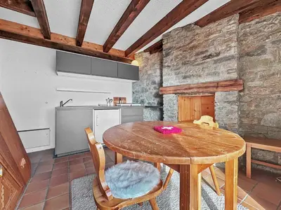 Küche/Küchenzeile in der Unterkunft PO Petite Ourses Suite - Anzere Slopeside - Swiss Alp