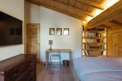 Ein Bett oder Betten in einem Zimmer der Unterkunft 3 bedroom apartment - Crans-Montana