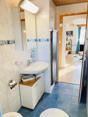 Ein Badezimmer in der Unterkunft Chalet Alpine