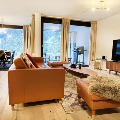 Modern Apartment with Balcony and BBQ at Interlaken West Station