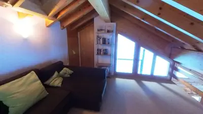Ein Sitzbereich in der Unterkunft Doberts 6, un duplex au pied des montagnes!