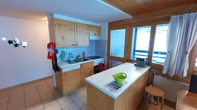 Küche/Küchenzeile in der Unterkunft Doberts 6, un duplex au pied des montagnes!