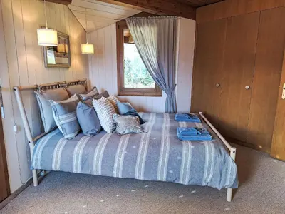 Ein Bett oder Betten in einem Zimmer der Unterkunft Apartment Möösli Vue by Interhome