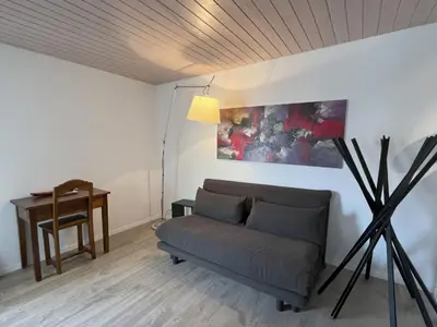 Ein Sitzbereich in der Unterkunft Apartment Waldhotel Fletschhorn Saas-Fee by Interhome