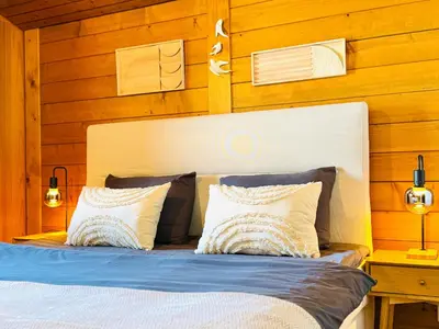 Ein Bett oder Betten in einem Zimmer der Unterkunft Bergtraum Suite