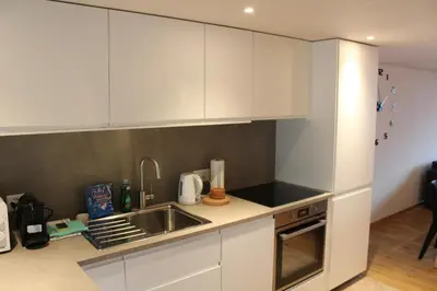 Küche/Küchenzeile in der Unterkunft Apartment Büel in Krattigen