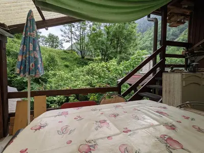 Ein Bett oder Betten in einem Zimmer der Unterkunft Wild Valley Mountain Getaway in Valle Onsernone