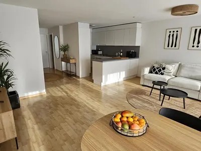 Küche/Küchenzeile in der Unterkunft Summit View Apartment