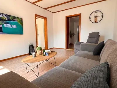 Ein Sitzbereich in der Unterkunft City Center Apartment 1