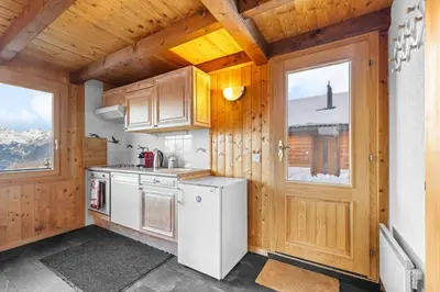 Küche/Küchenzeile in der Unterkunft Le Petiot - mini chalet - maxi douceur - 4personnes