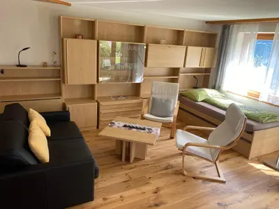 Ein Sitzbereich in der Unterkunft Apartment Panorama 2 Bett Wohnung by Interhome