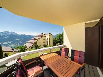 Ein allgemeiner Bergblick oder ein Berglick von der Ferienwohnung aus