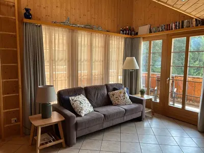 Ein Sitzbereich in der Unterkunft Apartment Pollux 4-Bett-Appartement by Interhome