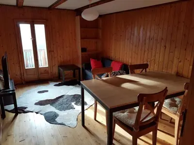 Ein Sitzbereich in der Unterkunft Apartment Wärschu by Interhome