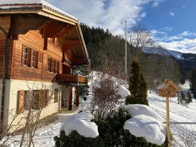 Ein allgemeiner Bergblick oder ein Berglick von des Ferienhauses aus