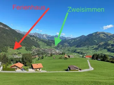 Naturlandschaft in der Nähe des Ferienhauses