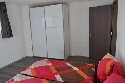 Ein Bett oder Betten in einem Zimmer der Unterkunft Haus Bergtreu