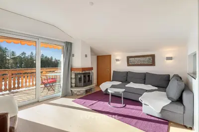 Ein Sitzbereich in der Unterkunft Le Bocage - Vue montagne - By CosyHome