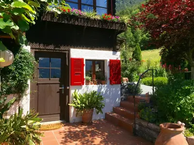 Ein Garten an der Unterkunft 