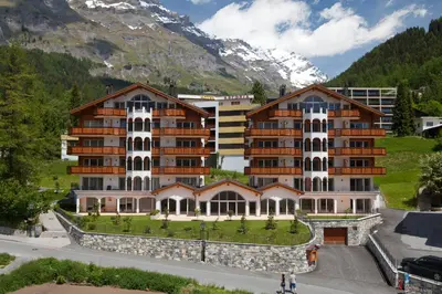 Ein allgemeiner Bergblick oder ein Berglick von der Ferienwohnung aus