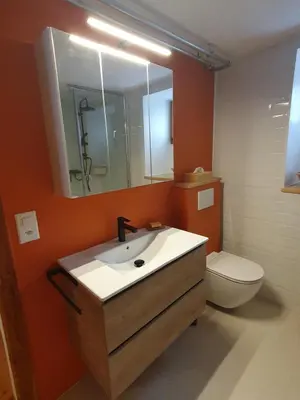 Ein Badezimmer in der Unterkunft Jolie maison de vacances au village