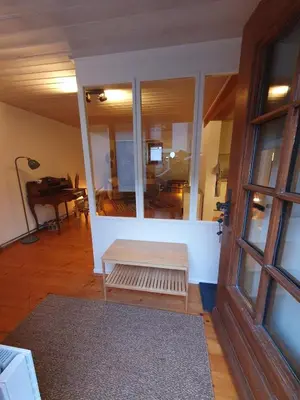Ein Bett oder Betten in einem Zimmer der Unterkunft Jolie maison de vacances au village