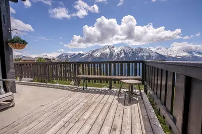 Naturlandschaft in der Nähe des Chalets