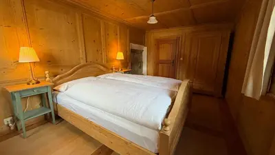 Ein Bett oder Betten in einem Zimmer der Unterkunft Hubelhaus, freistehende Wohlfühloase an sehr schöner Lage