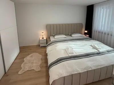 Ein Bett oder Betten in einem Zimmer der Unterkunft Deine Auszeit mit Alpenblick