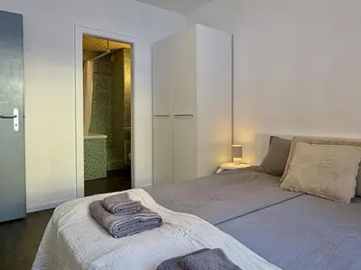 Ein Bett oder Betten in einem Zimmer der Unterkunft One bedroom apartment 5 min from the lift