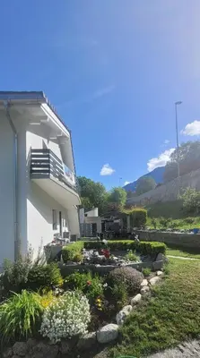 Ein allgemeiner Bergblick oder ein Berglick von der Ferienwohnung aus
