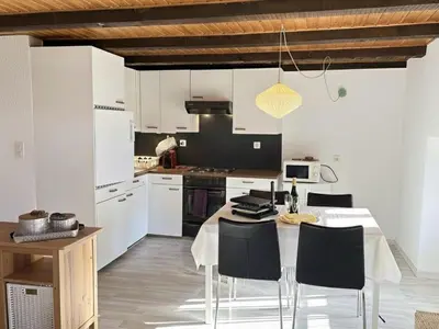Küche/Küchenzeile in der Unterkunft Le Studio du Rhône