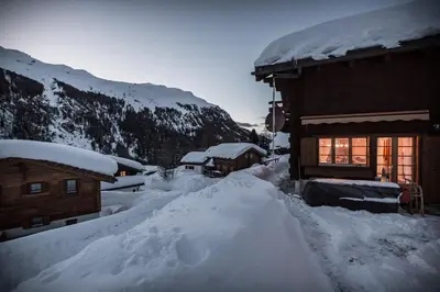 Naturlandschaft in der Nähe des Chalets