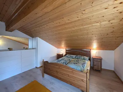 Ein Bett oder Betten in einem Zimmer der Unterkunft Vallesia Penthouse