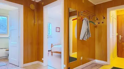 Ein Badezimmer in der Unterkunft Chalet Bambi, spacieux, jardin, cheminée, kids & pets friendly