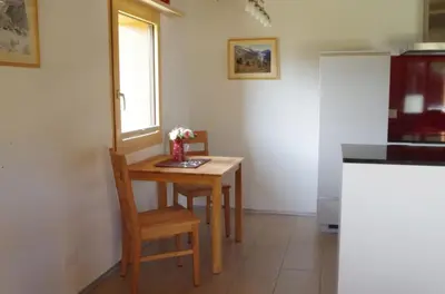 Küche/Küchenzeile in der Unterkunft Chalet Galenblick