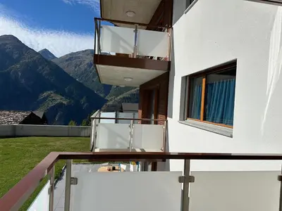 Ein allgemeiner Bergblick oder ein Berglick von der Ferienwohnung aus